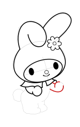 How to draw sanrio characters - Step 16
