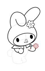 How to draw sanrio characters - Step 17