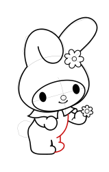 How to draw sanrio characters - Step 19