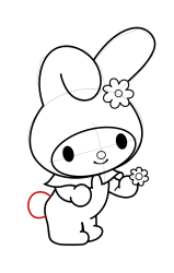 How to draw sanrio characters - Step 20