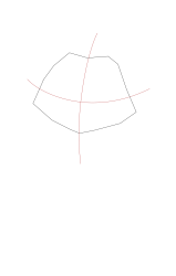How to draw a arctic fox - Step 2