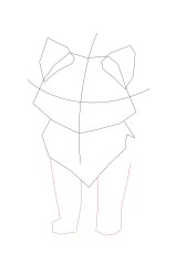 How to draw a arctic fox - Step 5