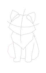 How to draw a arctic fox - Step 7