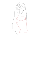 How to draw barbie - Step 4