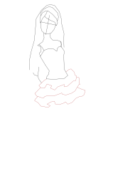 How to draw barbie - Step 5