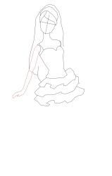 How to draw barbie - Step 6