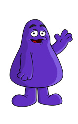 How to draw grimace - Step 17