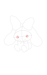 How to draw cinnamoroll - Step 9