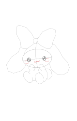 How to draw cinnamoroll - Step 10