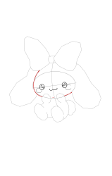 How to draw cinnamoroll - Step 11