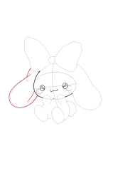 How to draw cinnamoroll - Step 12