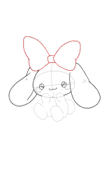 How to draw cinnamoroll - Step 14