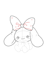 How to draw cinnamoroll - Step 15