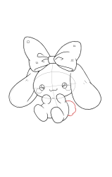 How to draw cinnamoroll - Step 19