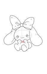 How to draw cinnamoroll - Step 20