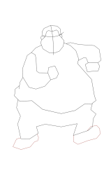 How to draw fat albert easy - Step 7