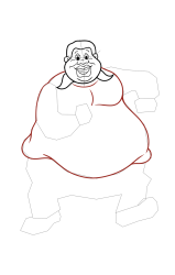 How to draw fat albert easy - Step 17