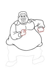 How to draw fat albert easy - Step 19