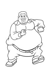 How to draw fat albert easy - Step 23