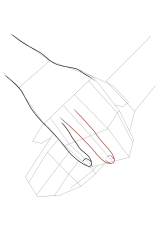 How to draw a hand easy - Step 13