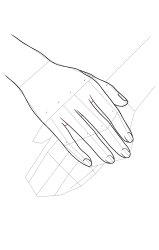 How to draw a hand easy - Step 17