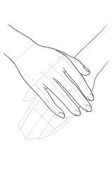 How to draw a hand easy - Step 18