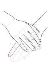 How to draw a hand easy - Step 19