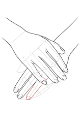 How to draw a hand easy - Step 21