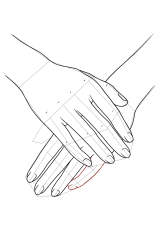 How to draw a hand easy - Step 22