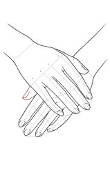 How to draw a hand easy - Step 23