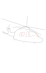 How to draw a helicopter - Step 4