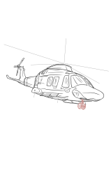 How to draw a helicopter - Step 19