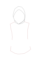 How to draw a hood - Step 4