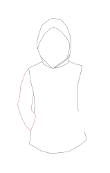 How to draw a hood - Step 5