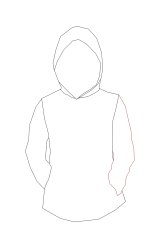 How to draw a hood - Step 6