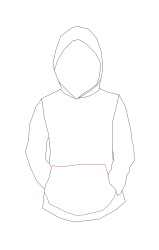 How to draw a hood - Step 7