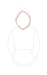 How to draw a hood - Step 8