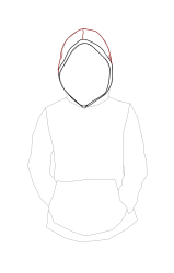 How to draw a hood - Step 9