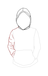 How to draw a hood - Step 11