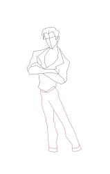 How to draw male characters - Step 7