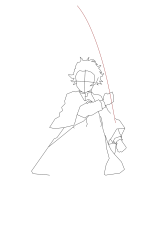 How to draw tanjiro kamado - Step 7