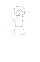 How to draw peni parker - Step 5