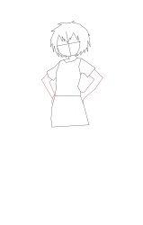 How to draw peni parker - Step 6