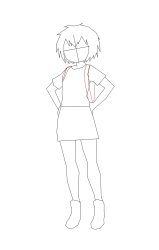 How to draw peni parker - Step 9