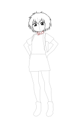 How to draw peni parker - Step 13