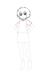 How to draw peni parker - Step 14