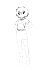 How to draw peni parker - Step 16