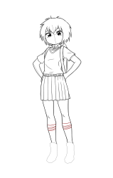 How to draw peni parker - Step 21