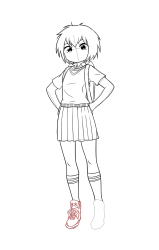 How to draw peni parker - Step 22