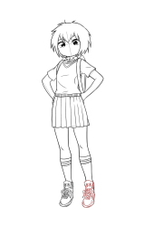 How to draw peni parker - Step 23